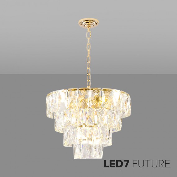 Loft Industry Modern - Cascade Tile Chandelier